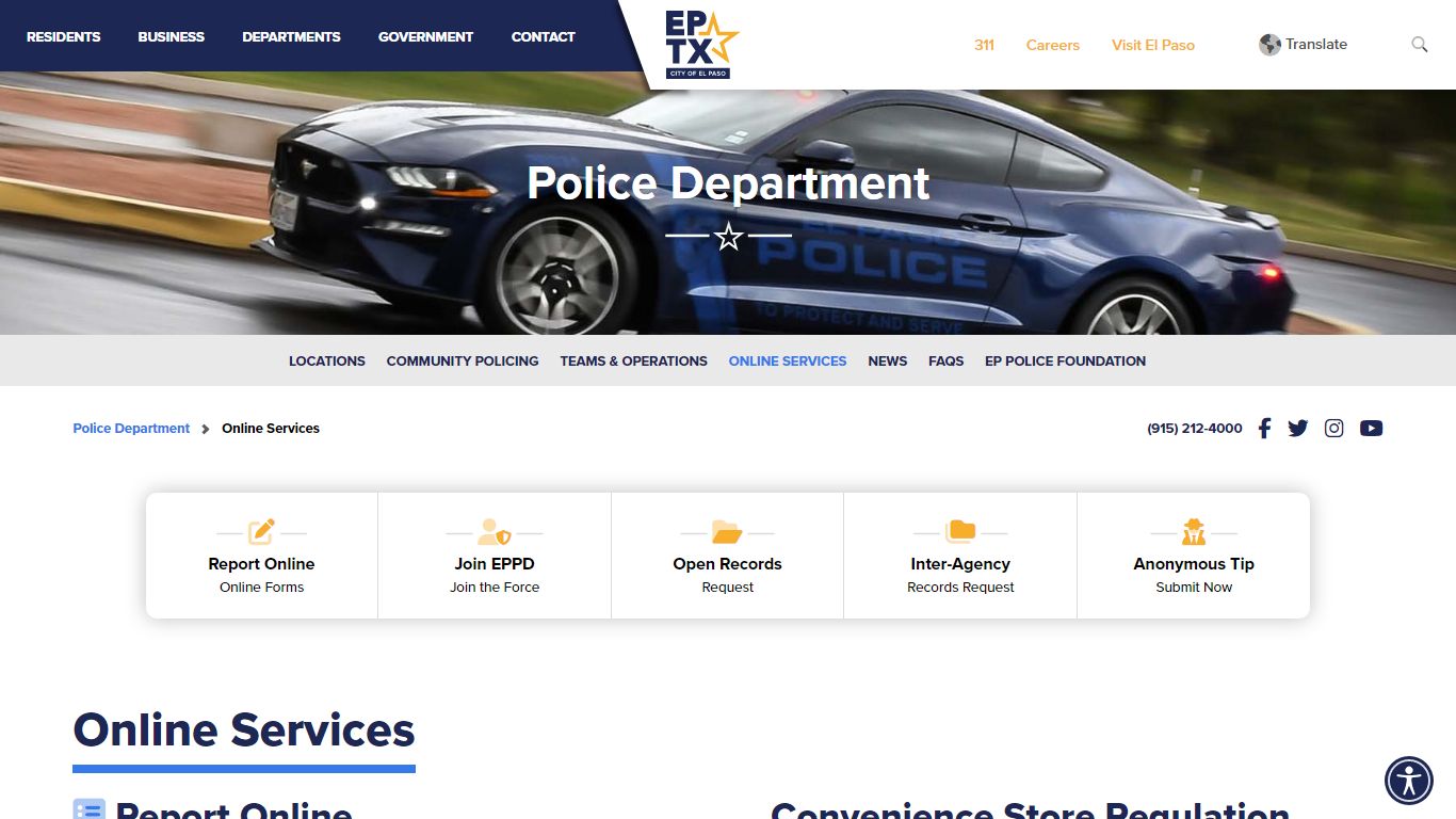 Online Services - City of El Paso